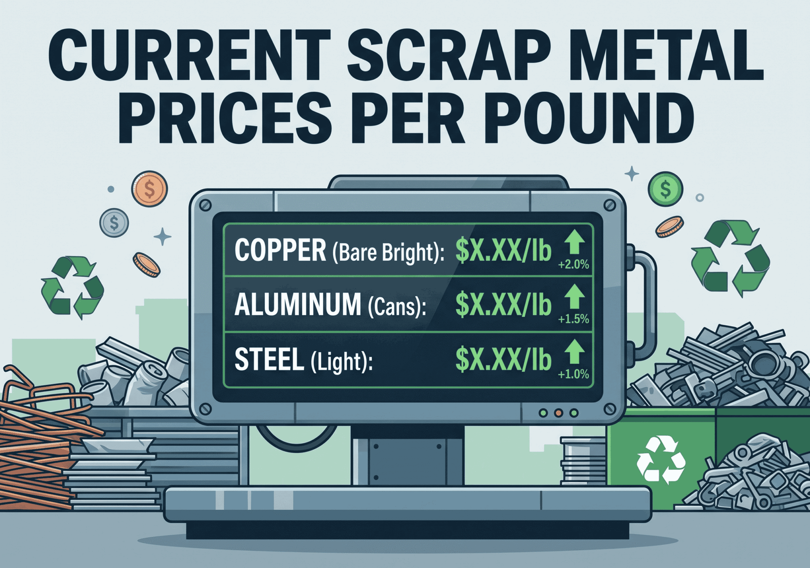 how much is scrap metal per pound