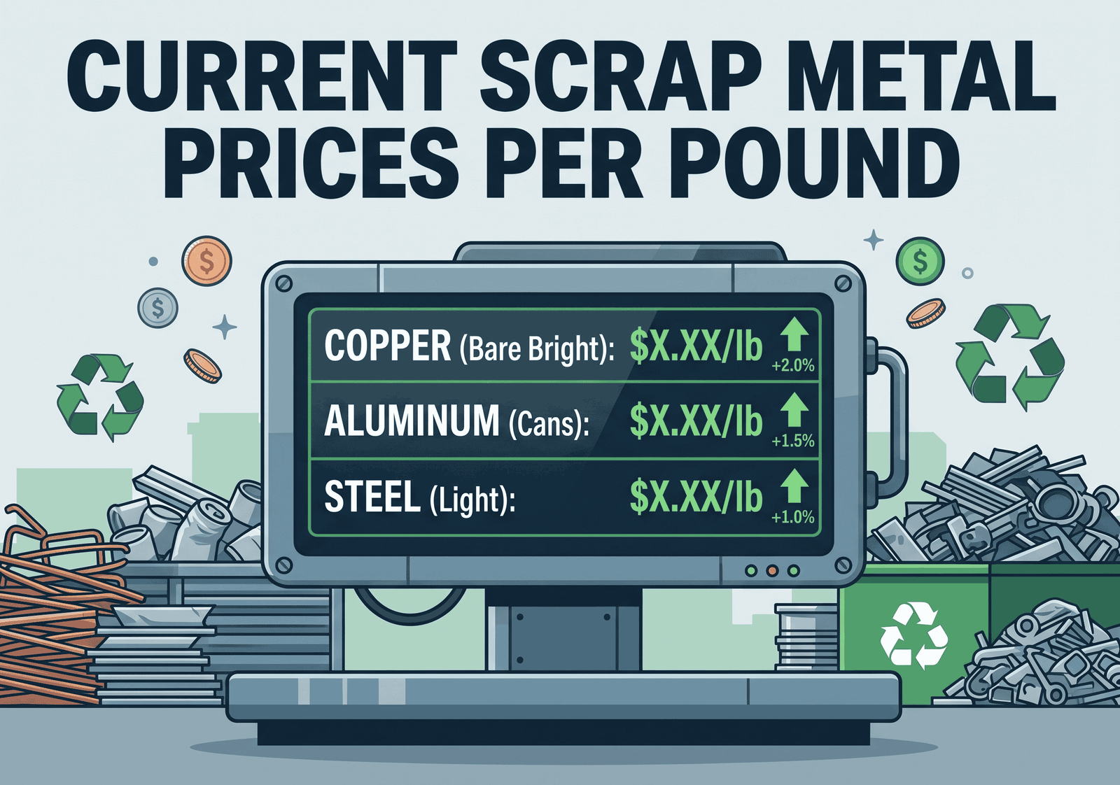 how much is scrap metal per pound